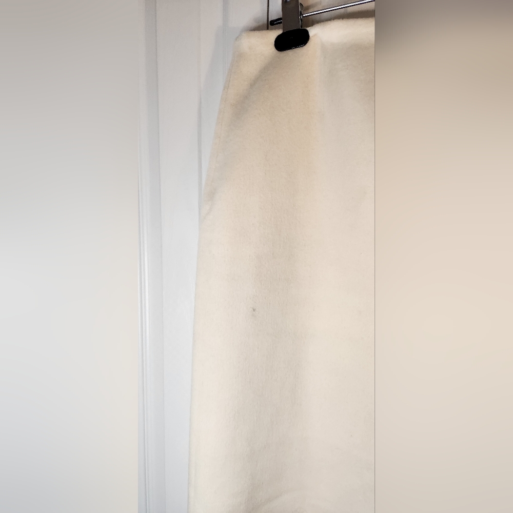 Michael Kors made in Italy wool pencil skirt with side slit cream size 14 - Picture 2 of 5
